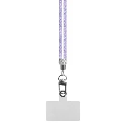Cordão de pescoço para celular com glitter sortidos