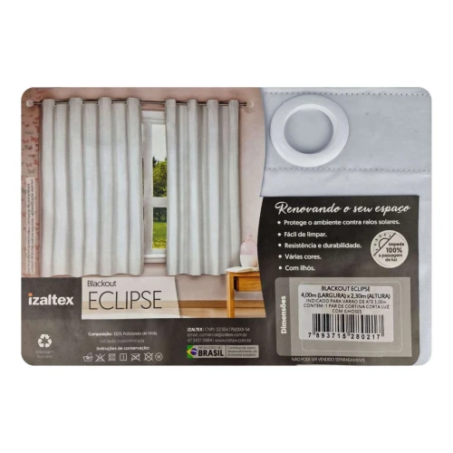Cortina blackout Eclipse corta luz 400x230cm