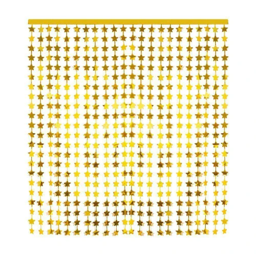 Cortina metaloide estrela 100x200cm sortidas