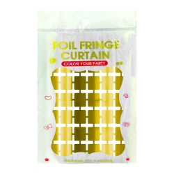 Cortina metaloide quadrados 100x200cm sortidas