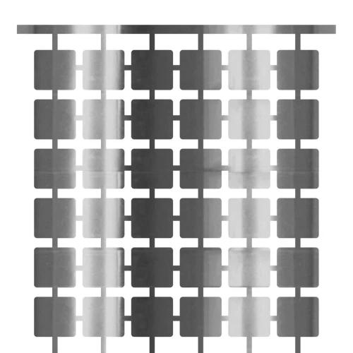 Cortina metaloide quadrados 100x200cm sortidas
