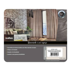 Cortina para varão Luxor em Chenille 400x230cm