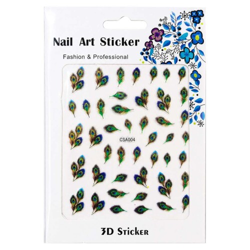 Cosmético Adesivo para unhas com 10 cartelas