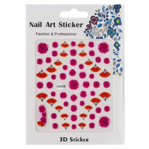 Cosmético Adesivo para unhas com 10 cartelas