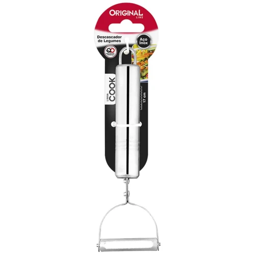 Descascador de legumes inox 17cm