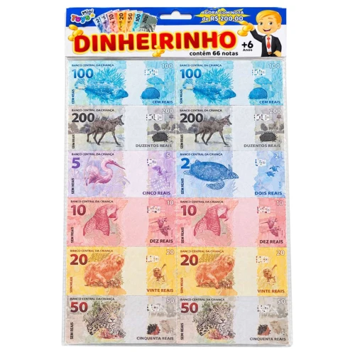 Dinheirinho 66 notas Dinheirinho 66 notas