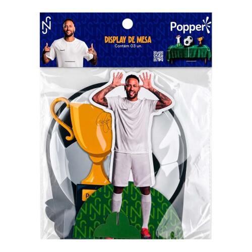 Display de mesa papel neymar jr com 3 unidades Display de mesa papel neymar jr com 3 unidades