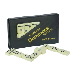 Dominó branco 0,9mm estojo de lona Aliança