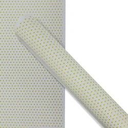 Emborrachado E.V.A decorado 40x60cm poá dourado