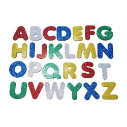 Emborracahdo e.v.a letras 15cm gliter coloridas