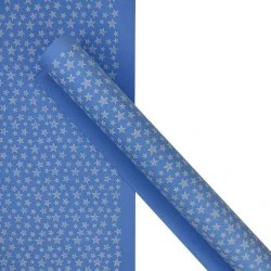 Emborrachado e.v.a decorado 40x60cm estrela azul