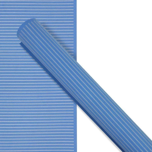 Emborrachado e.v.a decorado 40x60cm listra azul