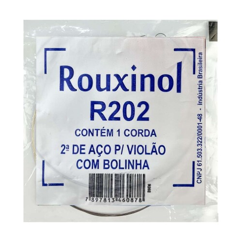 Encordamento de violão aço com bolinha R202 com 100 unidades Rouxinol Encordamento de violão aço com bolinha R202 com 100 unidades Rouxinol