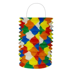 Enfeite junino balão sanfona de papel 18cm