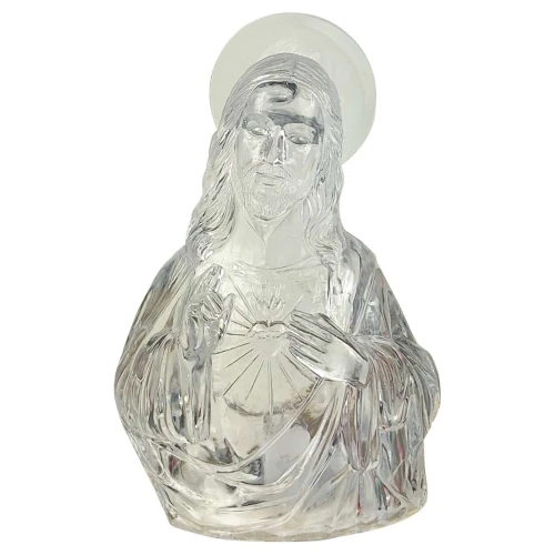 Enfeite luminária led sagrado coração Jesus 12cm