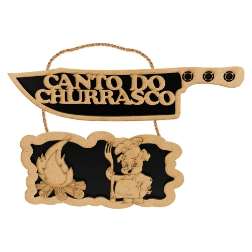 Enfeite placa de madeira com dizeres sortidas