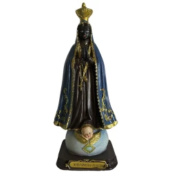 Enfeite resina santa Nossa Senhora Aparecida 20cm
