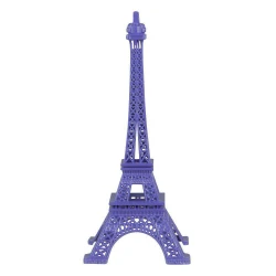 Enfeite torre eiffel de metal 30cm cores sortidas na caixa