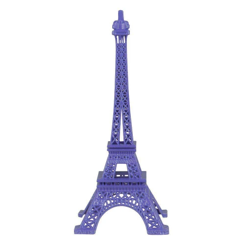 Enfeite torre eiffel de metal 30cm cores sortidas na caixa