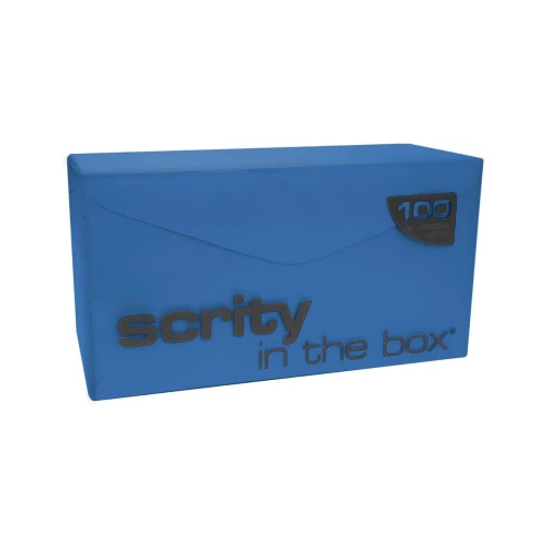 Envelope colorido ofício 114x229mm azul escuro com 100 unidades Scrity