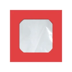 Envelope para CD 125x125mm vermelho com 250 unidades