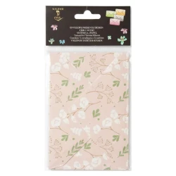 Envelope presente decorado com cartão 75x11mm 5 peças