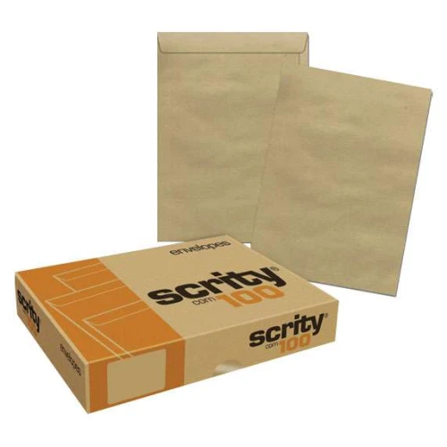 Envelope saco kraft 24x34cm 80gr Scrity