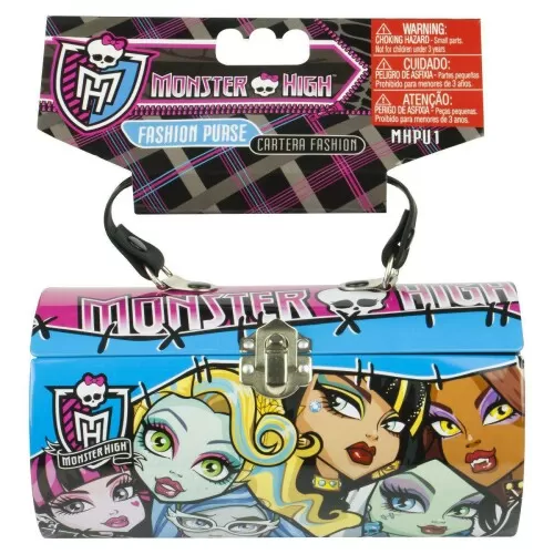 Estojo de lata com alça decorada Monster High 8x9cm Db Mix Estojo de lata com alça decorada Monster High 8x9cm Db Mix