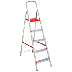 Escada Doméstica 5 Degraus em Alumínio