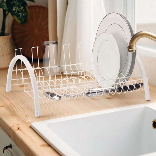 Escorredor de louças fantastik com porta copos branco Arthi Escorredor de louças fantastik com porta copos branco Arthi