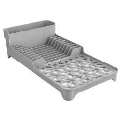 Escorredor de loucas plastico cinza