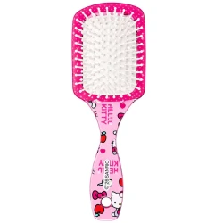 Escova de cabelo plástica oval almofada hello kitty