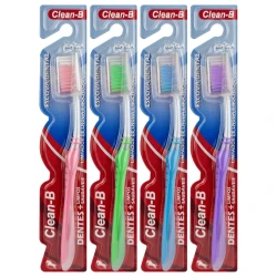Escova dental adulto macia colorida com capa cb-945 Clean-B