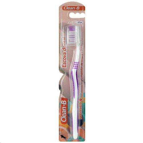 Escova dental adulto macia com capa coloridas