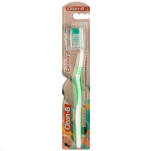 Escova dental adulto média com capa coloridas