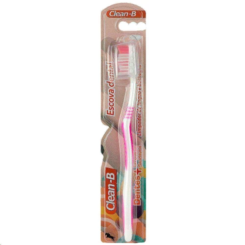 Escova dental adulto média com capa coloridas