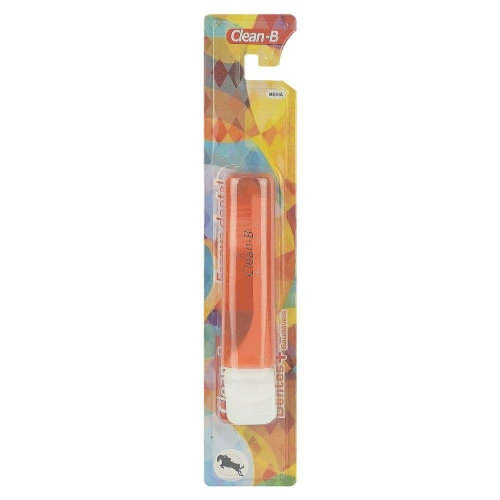 Escova dental adulto média para viagem Clean-B