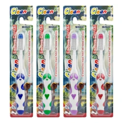 Escova dental infantil macia cachorrinhos sortida Clean-B