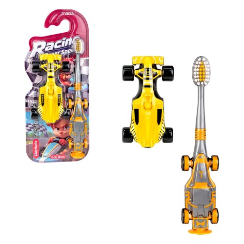 Escova dental infantil macia carro fórmula 1 Escova dental infantil macia carro fórmula 1