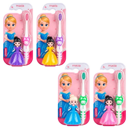 Escova dental infantil macia princesas Escova dental infantil macia princesas
