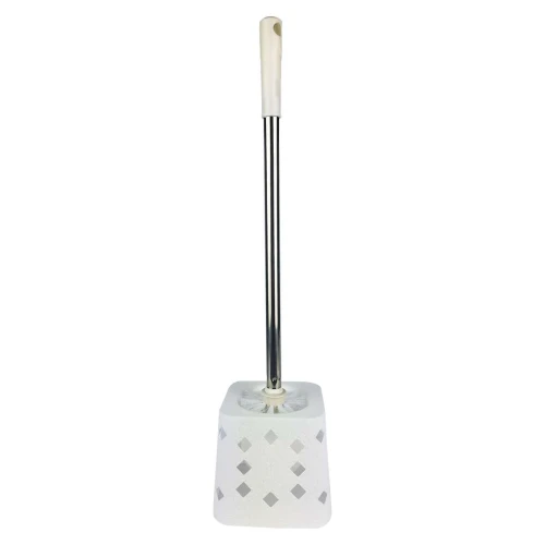 Escova lava sanitário com suporte de plástico