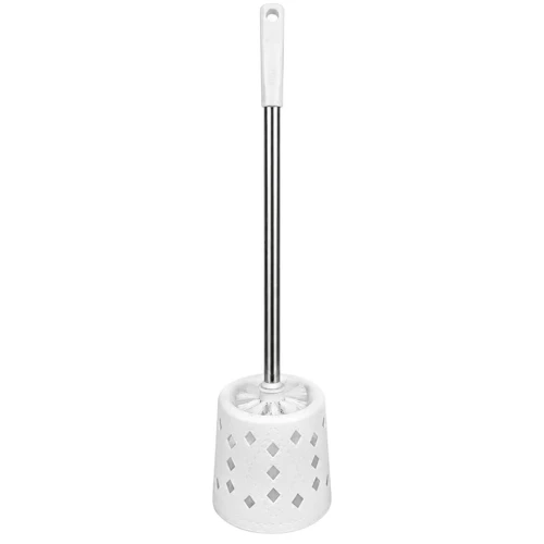 Escova lava sanitário com suporte redondo