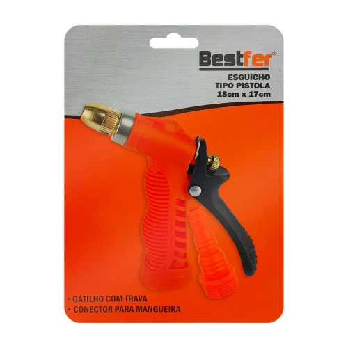 Esguicho para mangueira pistola ponta de metal 18cm