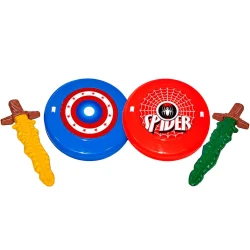 Espada plástica com escudo herois 39cm