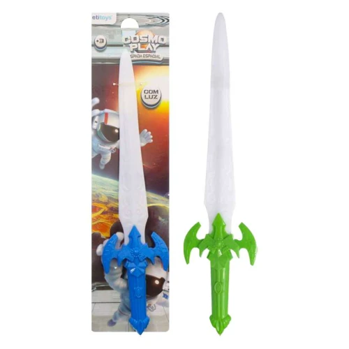 Espada plástica com luz espacial 37cm Etitoys