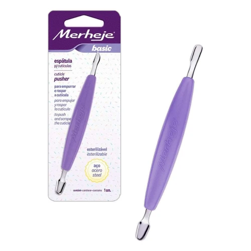 Espátula para cutículas aço basic Espátula para cutículas aço basic
