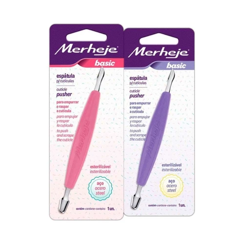 Espátula para cutículas aço basic Espátula para cutículas aço basic