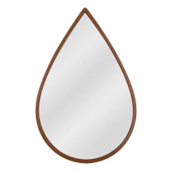Espelho orgânico oval 40x60cm marrom ESP0119