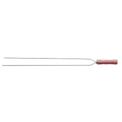 Espeto para churrasco duplo alumínio 70cm