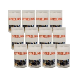 Estrelinha cores sortidas com 01 unidade 3gr